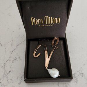 Sterling Silver & Gold Initial Necklace